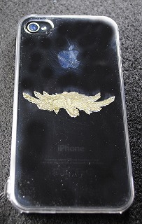 iPhoneケース（クリア）の彫刻例